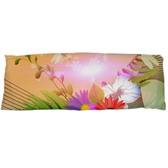 Wonderful Colorful Flowers With Dragonflies Body Pillow Cases (dakimakura) 