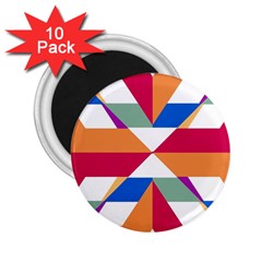 Shapes In Triangles 2 25  Magnet (10 Pack)