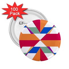 Shapes In Triangles 2 25  Button (100 Pack) by LalyLauraFLM