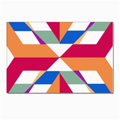 Shapes In Triangles Postcard 4 x 6  (pkg Of 10)