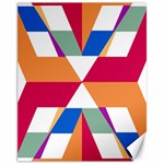 Shapes in triangles Canvas 11  x 14  10.95 x13.48  Canvas - 1