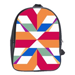 Shapes In Triangles School Bag (large)