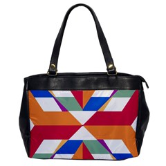 Shapes In Triangles Oversize Office Handbag