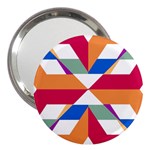 Shapes in triangles 3  Handbag Mirror Front