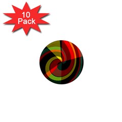 Spiral 1  Mini Magnet (10 Pack) 