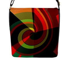 Spiral Flap Closure Messenger Bag (l)