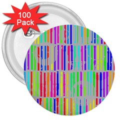 Colorful Vintage Stripes 3  Button (100 Pack)