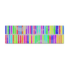 Colorful Vintage Stripes Sticker (bumper)