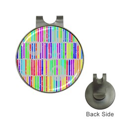 Colorful Vintage Stripes Golf Ball Marker Hat Clip