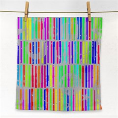 Colorful Vintage Stripes Face Towel