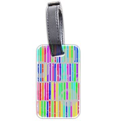 Colorful Vintage Stripes Luggage Tag (two Sides)