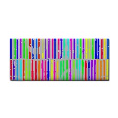 Colorful Vintage Stripes Hand Towel by LalyLauraFLM