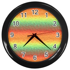 Gradient Chaos Wall Clock (black) by LalyLauraFLM