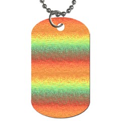 Gradient Chaos Dog Tag (one Side)