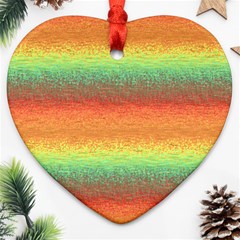 Gradient Chaos Heart Ornament (two Sides)