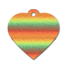 Gradient Chaos Dog Tag Heart (two Sides)