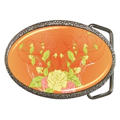 Beautiful Flowers In Soft Colors Belt Buckles by FantasyWorld7