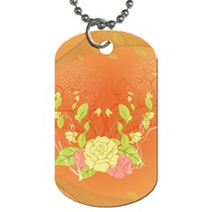 Beautiful Flowers In Soft Colors Dog Tag (one Side)