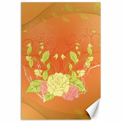 Beautiful Flowers In Soft Colors Canvas 20  X 30  