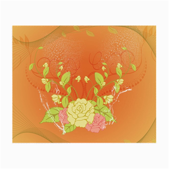 Beautiful Flowers In Soft Colors Small Glasses Cloth (2-Side)