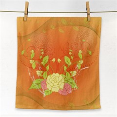 Beautiful Flowers In Soft Colors Face Towel by FantasyWorld7