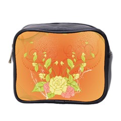 Beautiful Flowers In Soft Colors Mini Toiletries Bag 2-side