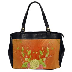 Beautiful Flowers In Soft Colors Office Handbags