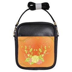 Beautiful Flowers In Soft Colors Girls Sling Bags