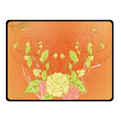 Beautiful Flowers In Soft Colors Fleece Blanket (small)