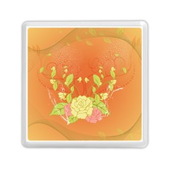 Beautiful Flowers In Soft Colors Memory Card Reader (square) 