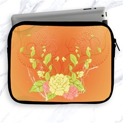 Beautiful Flowers In Soft Colors Apple Ipad 2/3/4 Zipper Cases