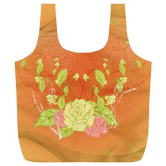 Beautiful Flowers In Soft Colors Full Print Recycle Bags (l) 