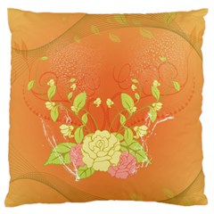 Beautiful Flowers In Soft Colors Standard Flano Cushion Cases (one Side) 