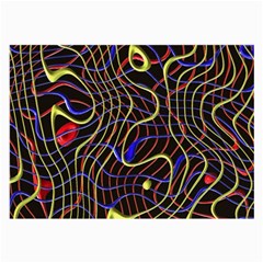 Ribbon Chaos 2 Black  Large Glasses Cloth (2-side)