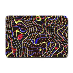 Ribbon Chaos 2 Black  Small Doormat 