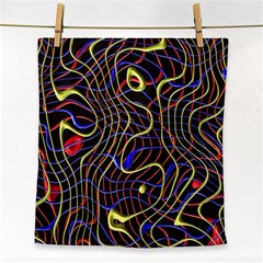 Ribbon Chaos 2 Black  Face Towel by ImpressiveMoments