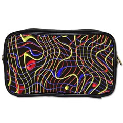 Ribbon Chaos 2 Black  Toiletries Bags 2-side