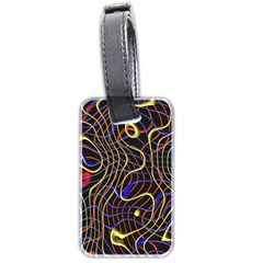 Ribbon Chaos 2 Black  Luggage Tags (two Sides)