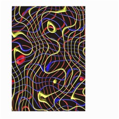 Ribbon Chaos 2 Black  Large Garden Flag (two Sides)