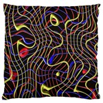 Ribbon Chaos 2 Black  Large Cushion Cases (Two Sides)  Front