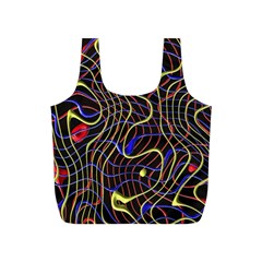 Ribbon Chaos 2 Black  Full Print Recycle Bags (s) 