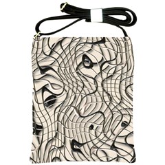 Ribbon Chaos 2  Shoulder Sling Bags by ImpressiveMoments