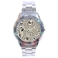 Ribbon Chaos 2  Stainless Steel Men s Watch