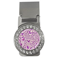 Ribbon Chaos 2 Lilac Money Clips (cz) 