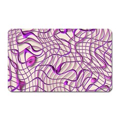 Ribbon Chaos 2 Lilac Magnet (rectangular)