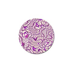 Ribbon Chaos 2 Lilac Golf Ball Marker (10 Pack)