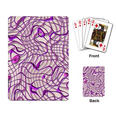 Ribbon Chaos 2 Lilac Playing Card