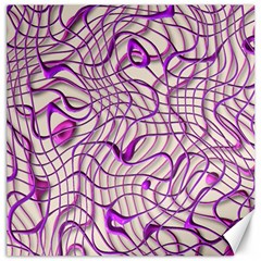 Ribbon Chaos 2 Lilac Canvas 12  X 12  