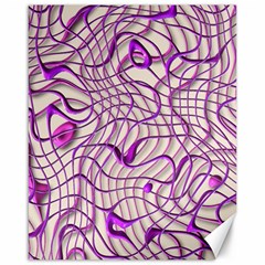 Ribbon Chaos 2 Lilac Canvas 16  X 20  