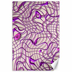 Ribbon Chaos 2 Lilac Canvas 20  X 30   by ImpressiveMoments